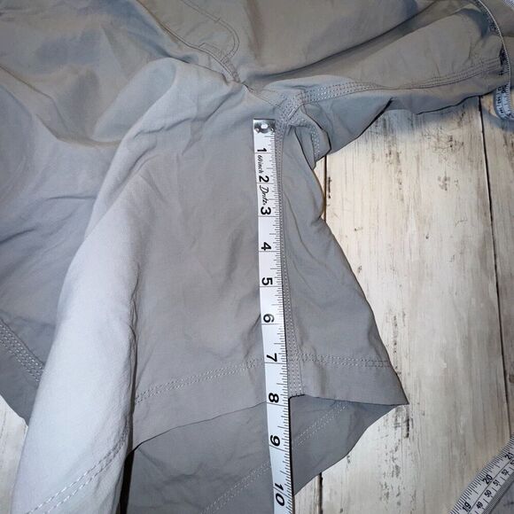 The North Face Hiking Shorts Men Small Gray Zip Pocket Nylon Outdoor Drawstring - Picture 7 of 7